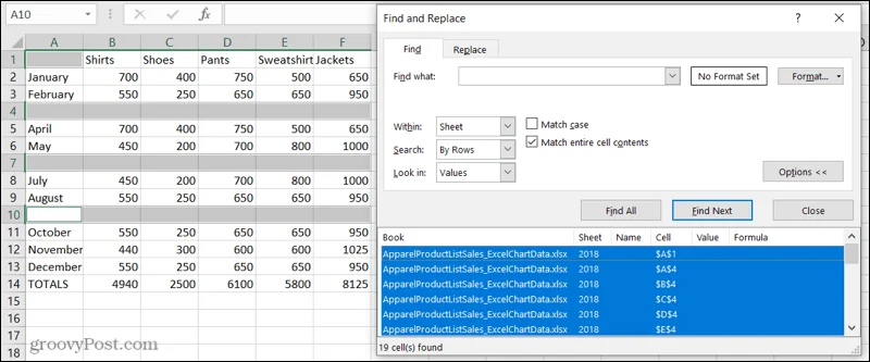 Cómo encontrar y eliminar filas en blanco en Microsoft Excel