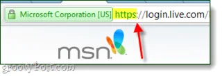 Conéctese siempre de forma segura a Windows Live y Hotmail a través de HTTPS