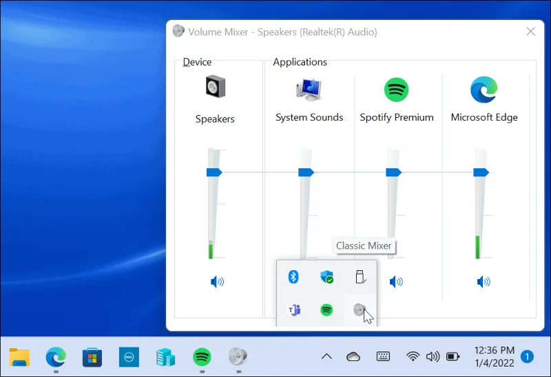 Cómo restaurar el mezclador de volumen clásico en Windows 11