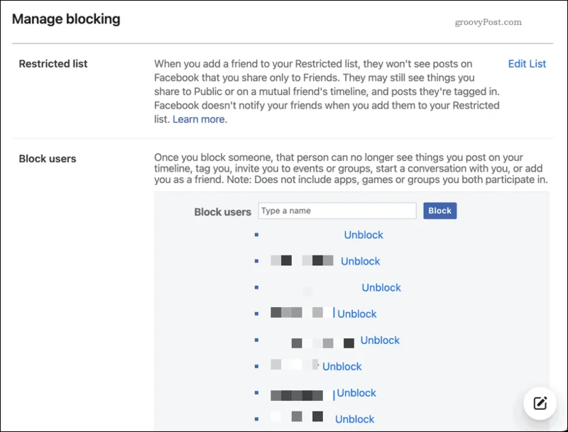 Cómo desbloquear a alguien en Facebook pero bloquear publicaciones molestas