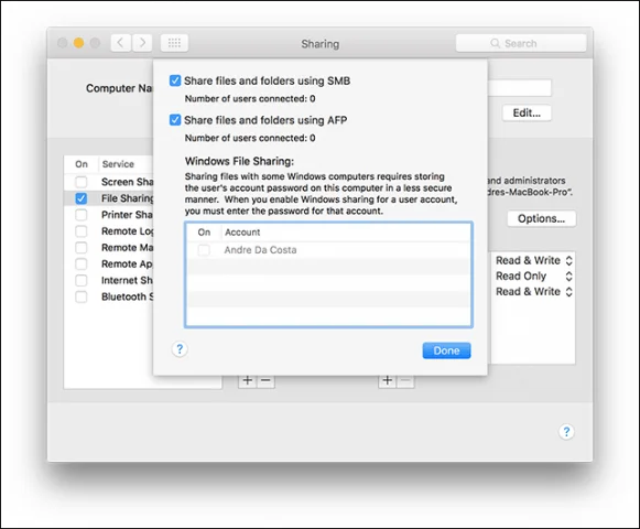 Como conectar em rede Windows 10 e OS X e compartilhar arquivos
