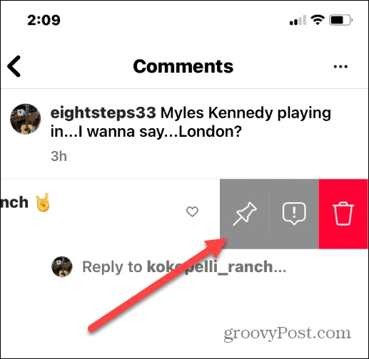 Bagaimana untuk menyematkan Komen di Instagram