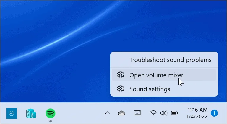 Cómo restaurar el mezclador de volumen clásico en Windows 11