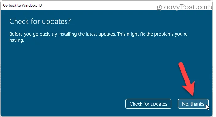 So führen Sie nach der Installation von Windows 11 ein Rollback zu Windows 10 durch