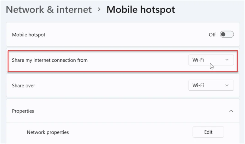 Cómo crear un punto de acceso móvil en Windows 11