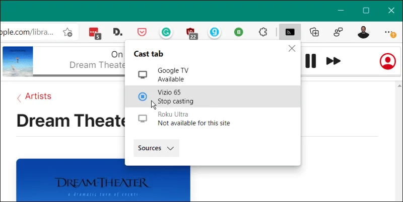 Cara Memainkan Muzik Apple pada Chromecast