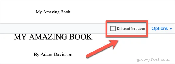 วิธีสร้างหนังสือใน Google Docs