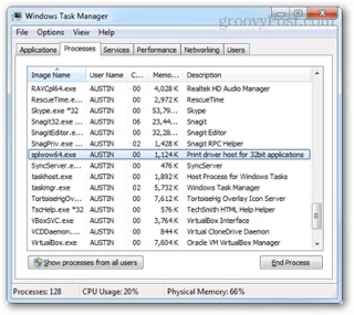 Что такое splwow64.exe и почему он запущен?