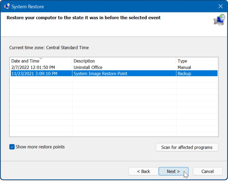 Como criar um ponto de restauração no Windows 11