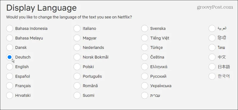 Cómo cambiar el idioma en Netflix