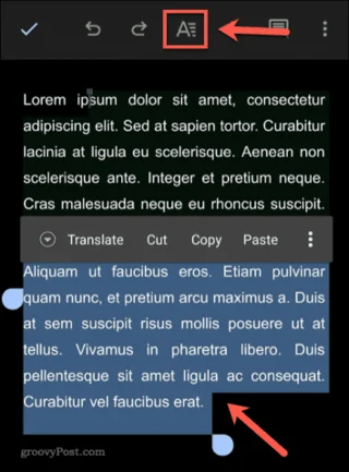 Как добавить цитату в Google Docs