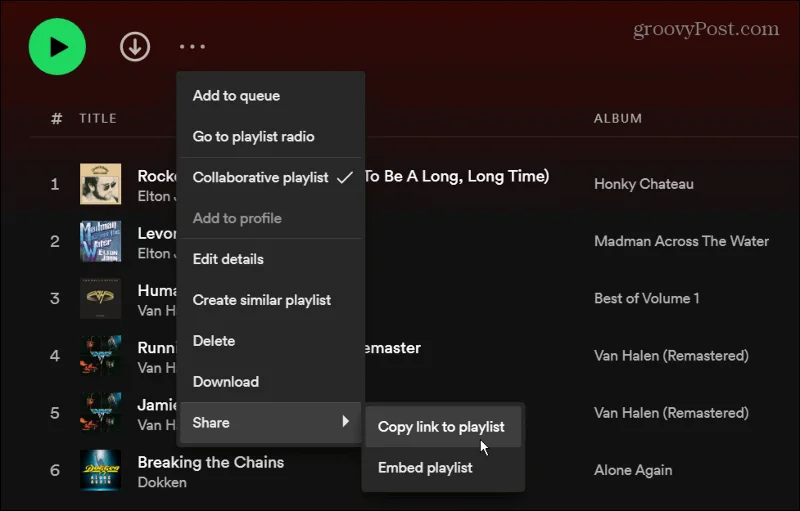 Come creare una playlist collaborativa su Spotify