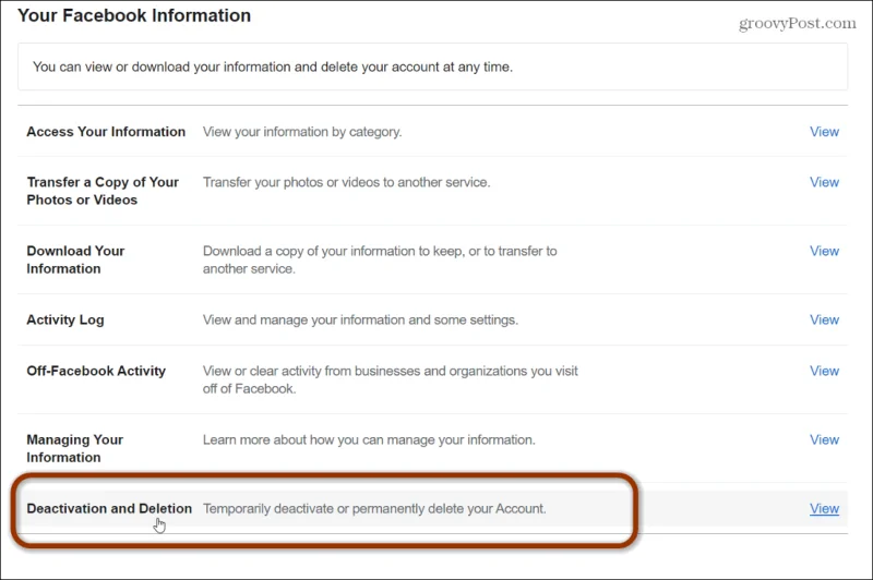 Cómo desactivar tu cuenta de Facebook pero mantener Facebook Messenger