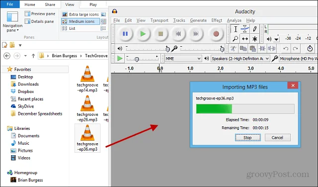 Cara Menggunting Segmen Audio Podcast atau MP3 Lain