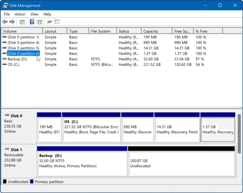 6 способов открыть Управление дисками в Windows 11