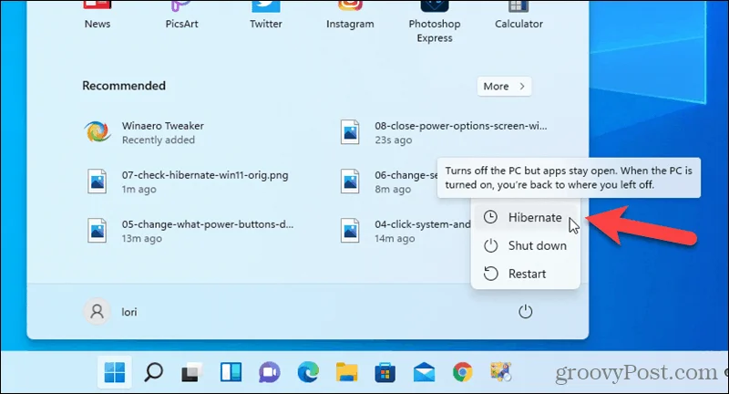 Come abilitare o disabilitare la modalità ibernazione su Windows 11