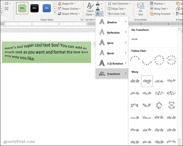 Cómo insertar y formatear un cuadro de texto en Microsoft Word