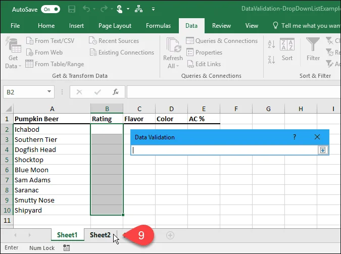 Cara Membuat Senarai Drop-Down Menggunakan Pengesahan Data dalam Microsoft Excel