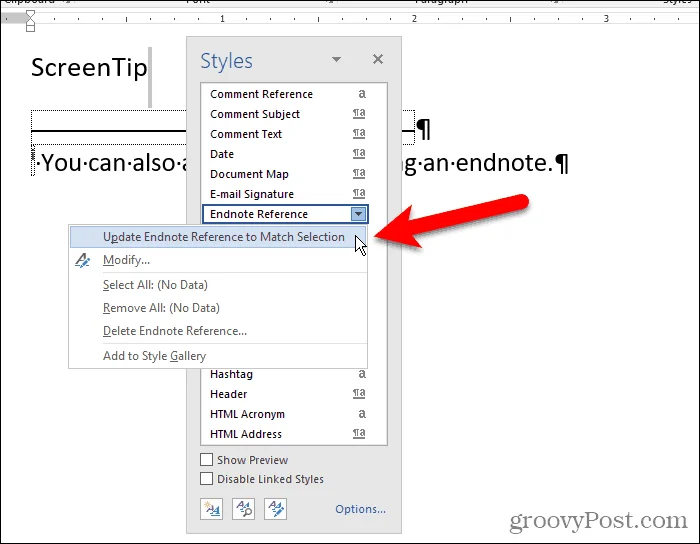 Cara Bekerja Dengan Petua Skrin dalam Microsoft Word