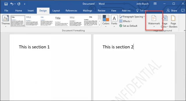 So fügen Sie Dokumenten in Microsoft Word ein Wasserzeichen hinzu