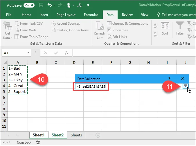 Cara Membuat Senarai Drop-Down Menggunakan Pengesahan Data dalam Microsoft Excel
