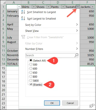 Cómo encontrar y eliminar filas en blanco en Microsoft Excel