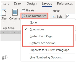So aktivieren und passen Sie Zeilennummern in Microsoft Word an