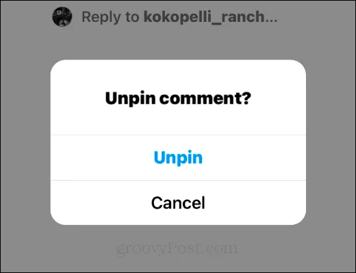 Bagaimana untuk menyematkan Komen di Instagram