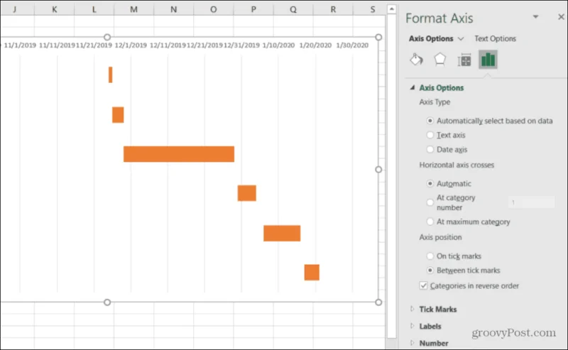 Cara Membuat Carta Gantt dalam Excel
