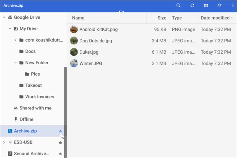 Cara Menggunakan dan Mengurus Fail Zip pada Chromebook
