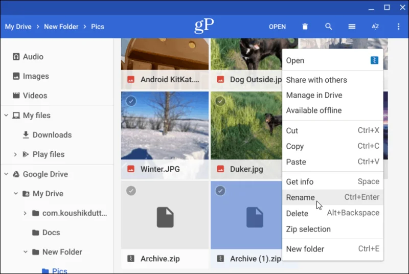 Cara Menggunakan dan Mengurus Fail Zip pada Chromebook