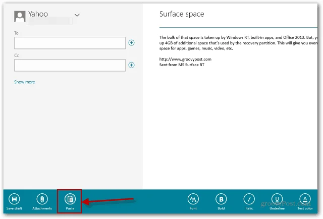 Petua Microsoft Surface: Salin dan Tampal Teks