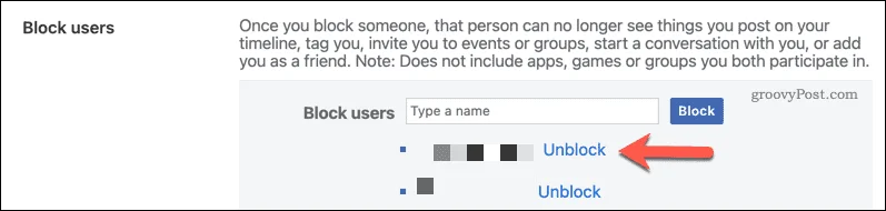 Cómo desbloquear a alguien en Facebook pero bloquear publicaciones molestas