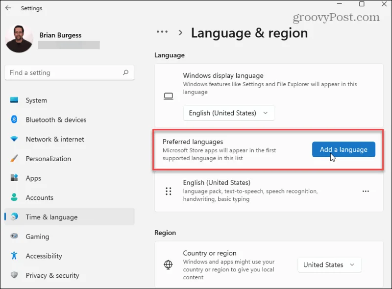 Adicionar um novo idioma