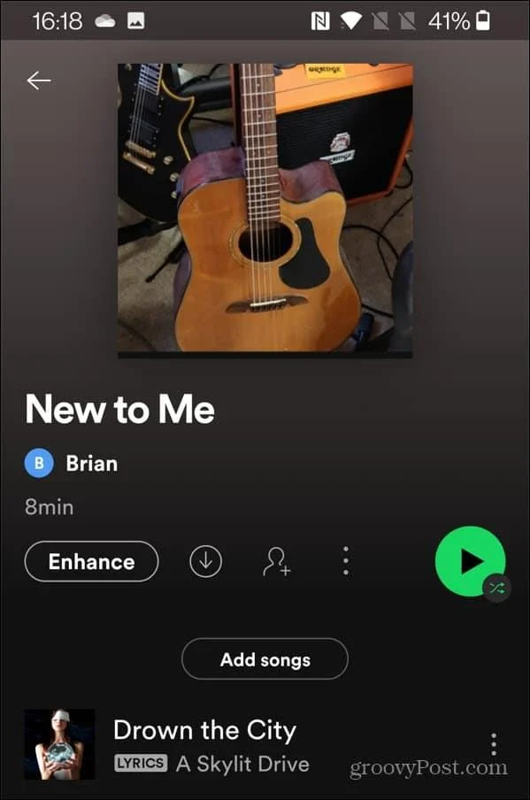 Come modificare l'immagine della playlist di Spotify