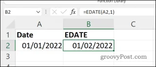 Cara Menambah Bulan ke Tarikh dalam Excel