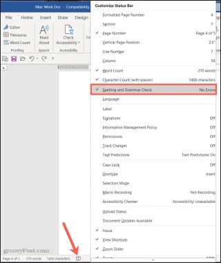 Cómo desactivar el corrector ortográfico en Microsoft Word