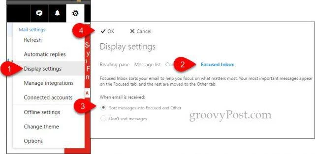 Ordenar correos electrónicos importantes usando la bandeja de entrada enfocada para Outlook