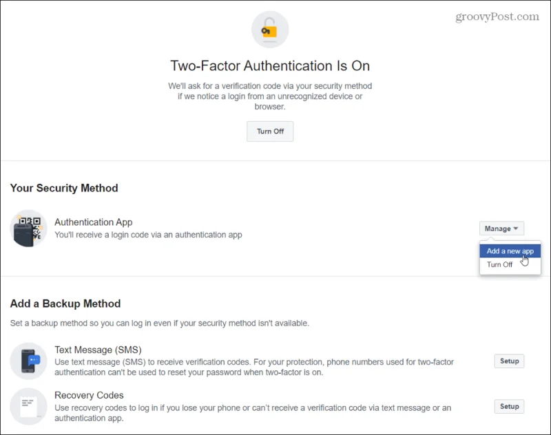Cara Mendayakan Pengesahan Dua Faktor ke Akaun Facebook Anda