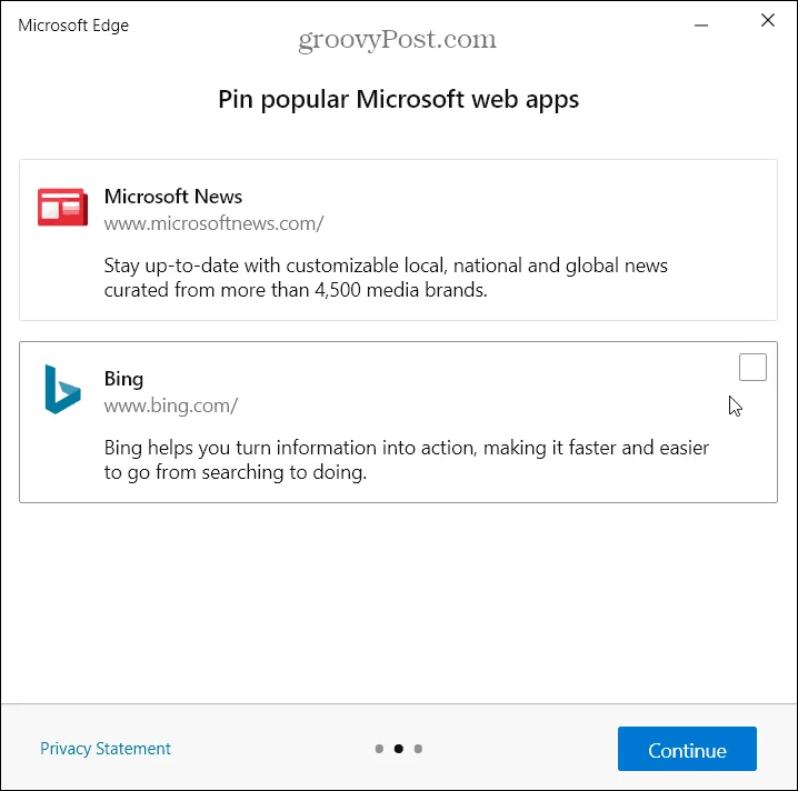 Websites vastzetten op de Windows-taakbalk vanuit Microsoft Edge