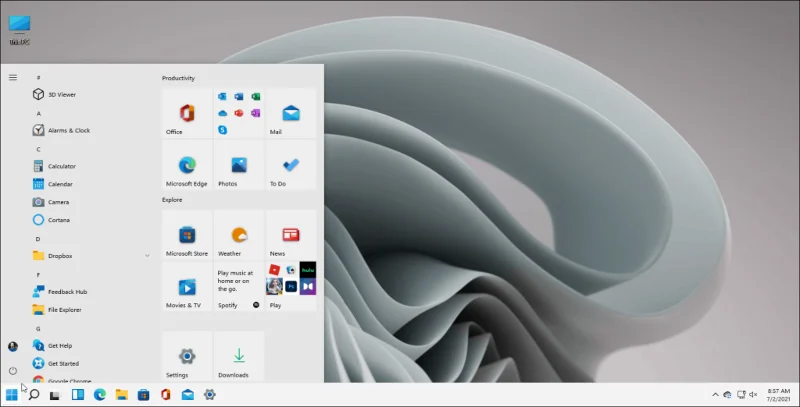 Restaure el menú de inicio clásico de Windows 10 con Live Tiles en Windows 11