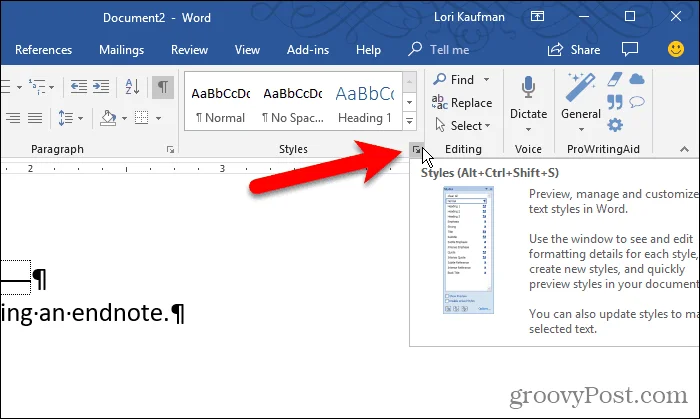 Cara Bekerja Dengan Petua Skrin dalam Microsoft Word