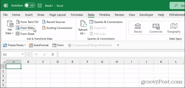 Cara Pengikisan Web dalam Excel Berfungsi: Import Data Dari Web