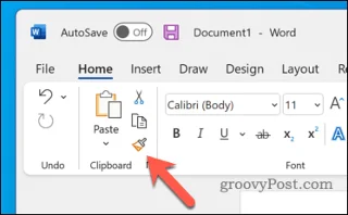 Einfügen in Word