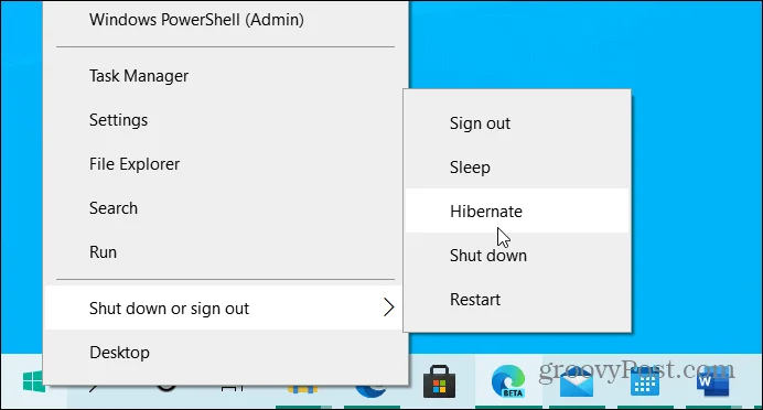 Come abilitare la modalità ibernazione su Windows 10
