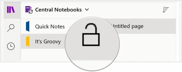 Section protégée dans OneNote