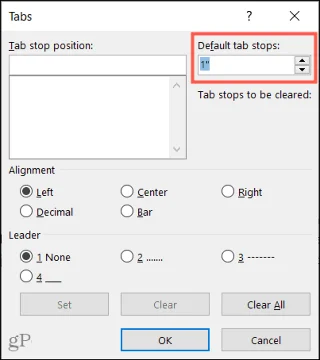 Cómo configurar tabulaciones en Microsoft Word