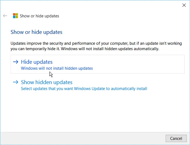 Windows 10: Sekat Kemas Kini Windows Automatik dengan (KB3073930) Utiliti