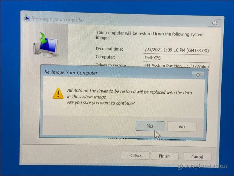 Sistem Görüntüsü Yedekleme Kullanarak Windows 11 Nasıl Kurtarılır