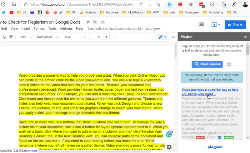 Cara Menyemak Plagiarisme dalam Dokumen Google